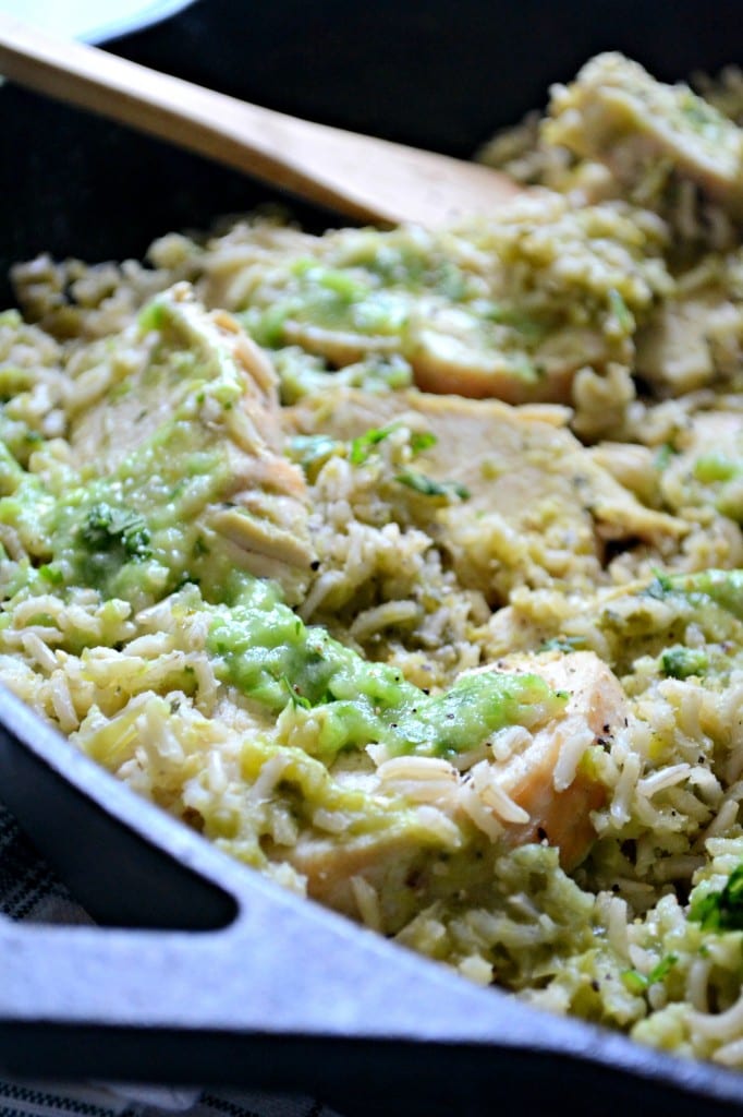 Green Rice and Chicken an easy one pot meal @sarcasticcook