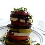 Meatless Monday: Grilled Portobello Mushroom and Heirloom Tomato Caprese Stack