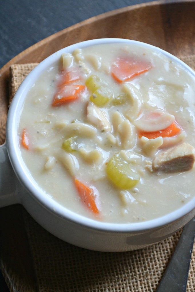 Creamy Slow Cooker Chicken Noodle Soup | Sarcastic Cooking