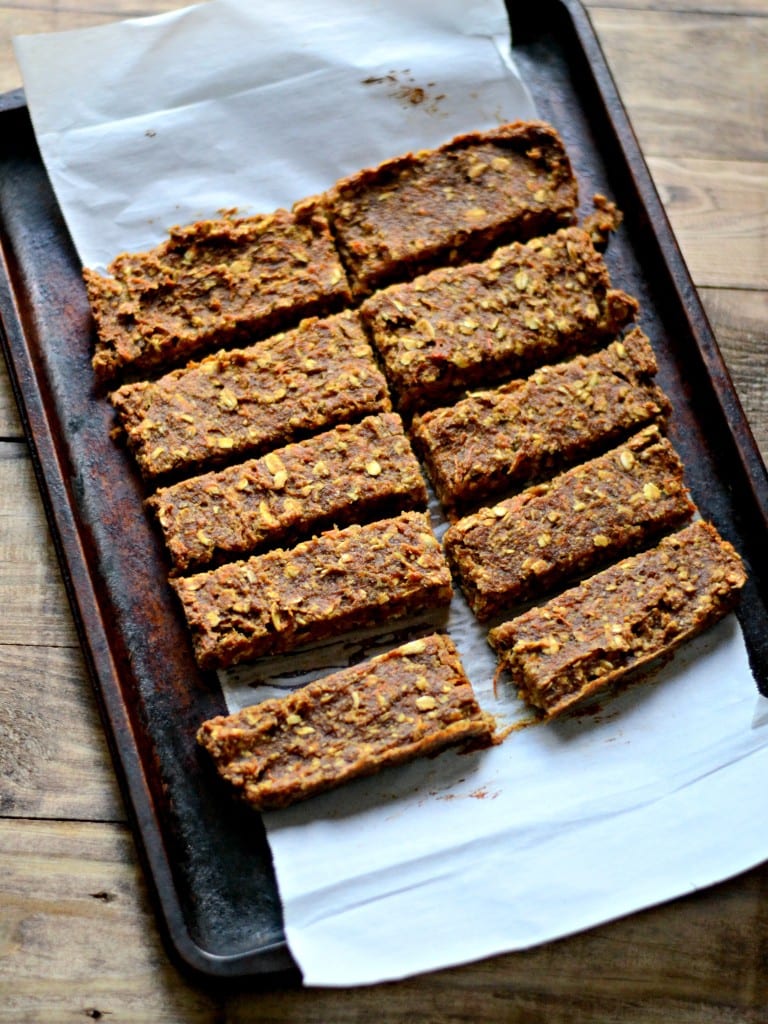 Carrot and Date (6 Ingredients!) Granola Bars | Sarcastic Cooking