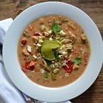 Gluten Free Creamy Slow Cooker Thai Cashew Chicken Soup