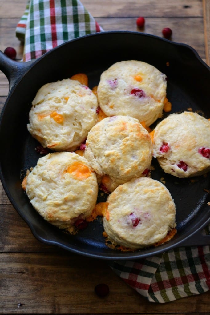 Cheddar Cranberry Buttermilk Biscuits | Sarcastic Cooking