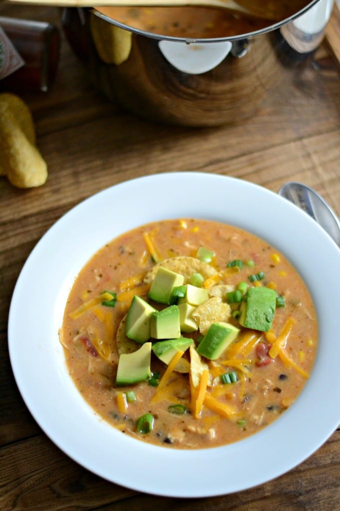 creamy chicken tortilla soup