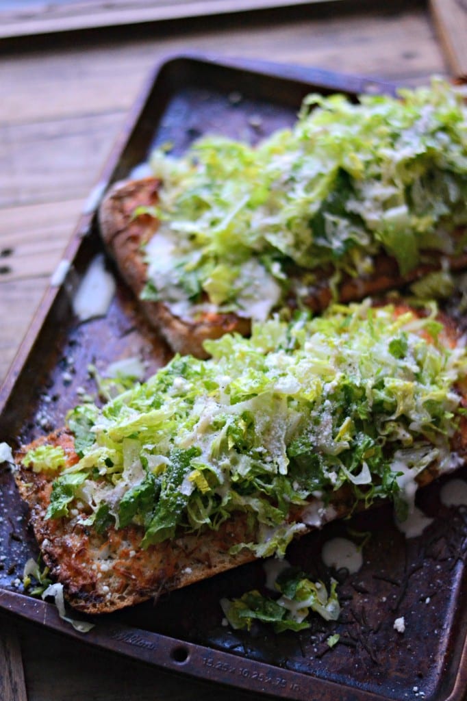 Caesar Salad Cheesy Garlic Bread | Sarcastic Cooking