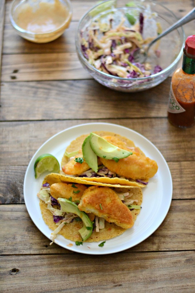 What's for dinner? Crispy Fish Tacos with Southwest Ranch Slaw (20 minute meal!) - Sarcastic Cooking