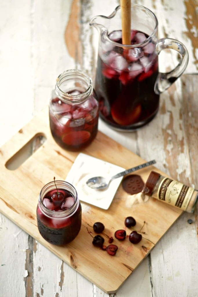 Bourbon Cherry Vanilla Sangria | Sarcastic Cooking