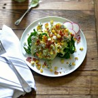 Summer Wedge Salad with Charred Corn and Blue Cheese-Avocado Dressing