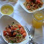 Meatless Monday: Leftover Bruschetta Spaghetti
