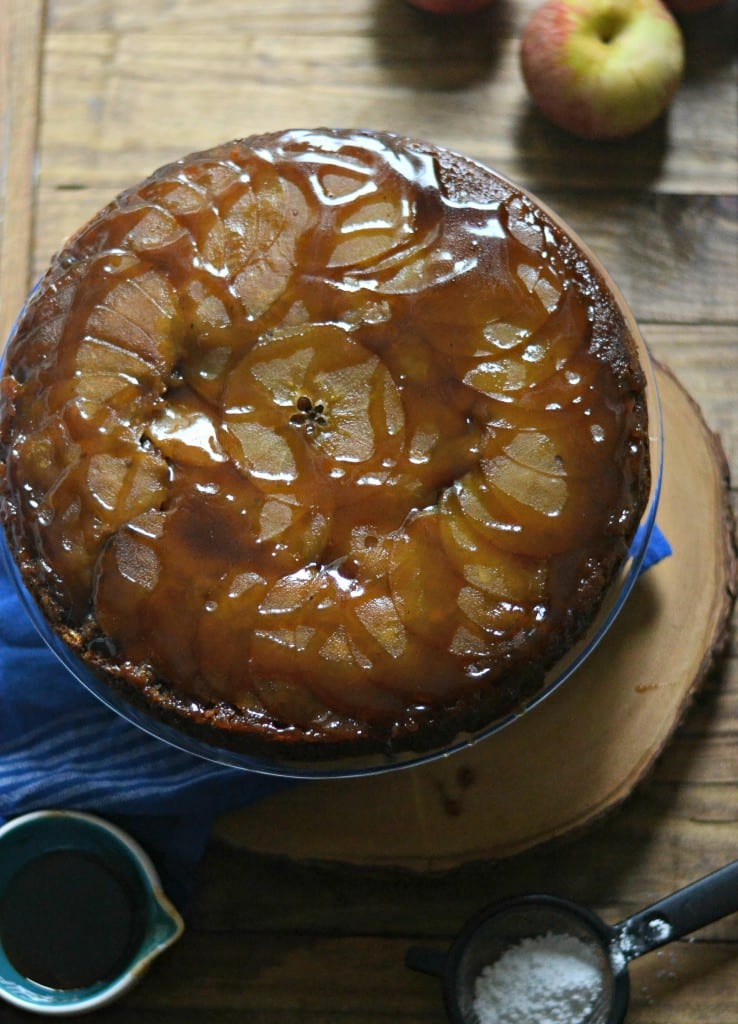 Maple-Apple Upside-Down Skillet Cake | Sarcastic Cooking