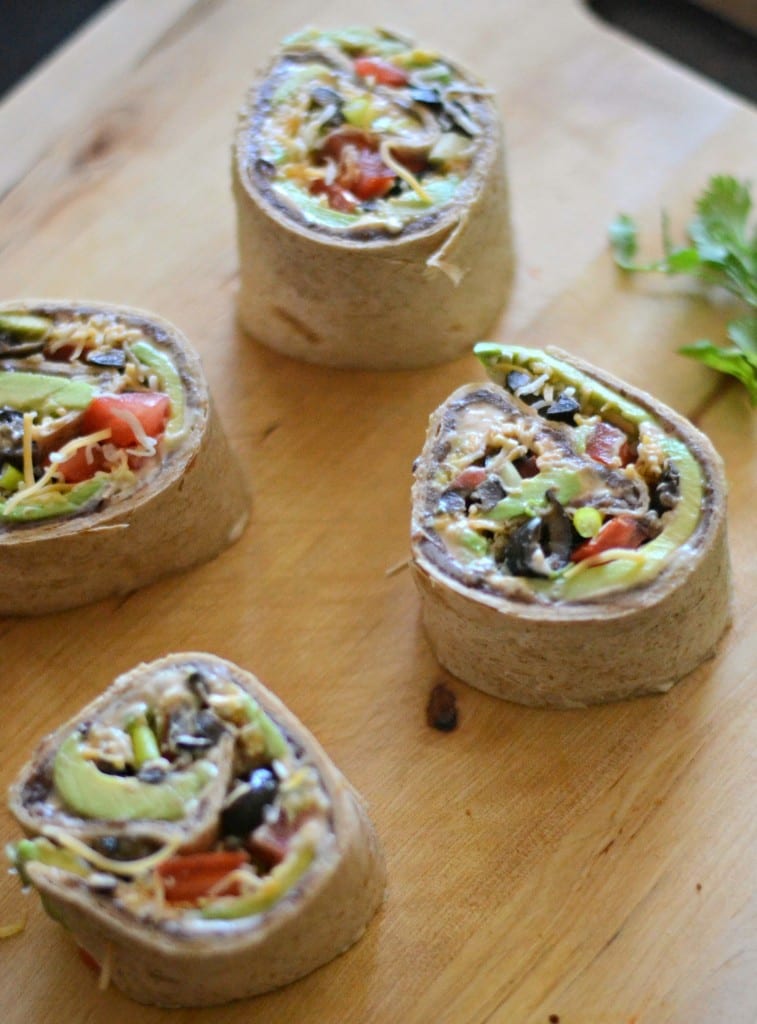 Meatless Monday: 7 Layer Dip Roll-Ups for Two