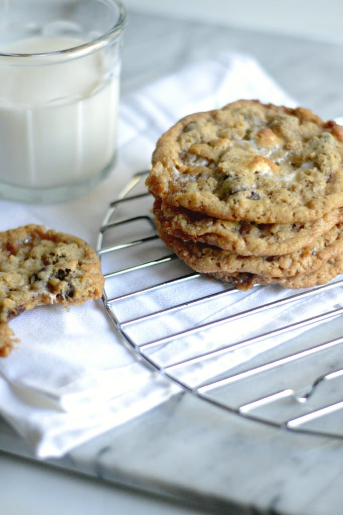 Chocolate Chip Rice Krispy Treat Cookies | Sarcastic Cooking