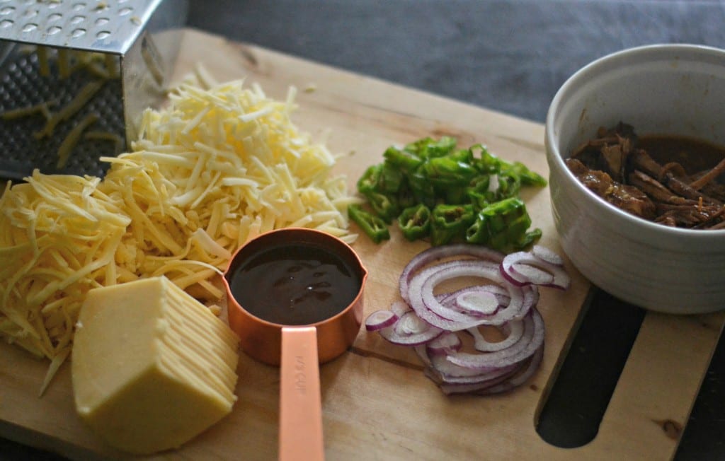 BBQ Pulled Pork Pizza Ingredients