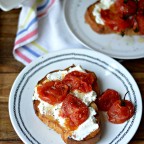 Simple Burst Tomato and Ricotta Toast