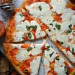 Spicy Roasted Red Pepper and Burrata Pizza
