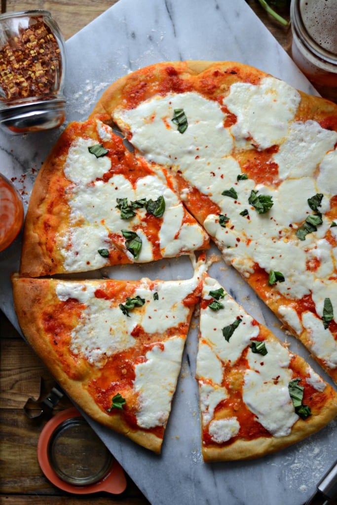 Spicy Roasted Red Pepper and Burrata Pizza - Sarcastic Cooking