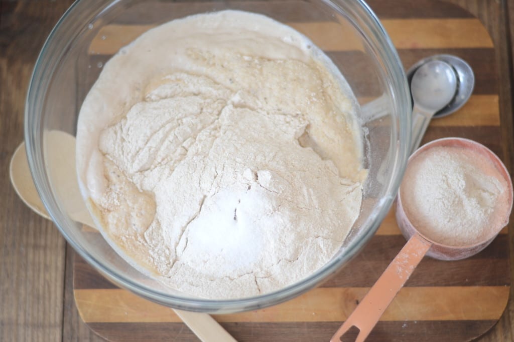 No-Knead Whole Wheat Pizza Dough Ingredients