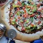 Veggie Supreme Pizza on Cheesy Cauliflower Ranch Crust