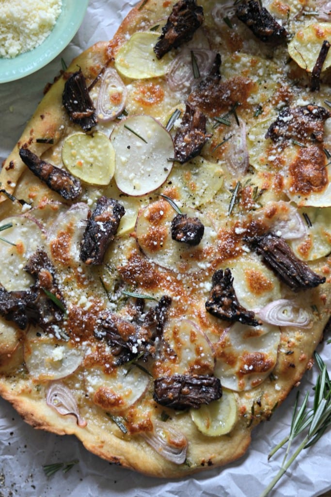 Short Rib, Potato, & Shallot Pizza