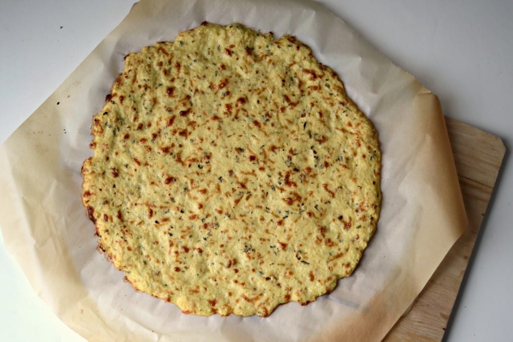 Baked Cauliflower Pizza Crust