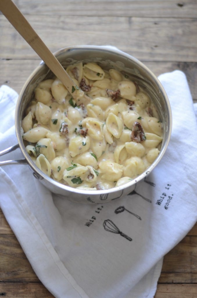 Creamy Stovetop Sundried Tomato Basil Shells and Cheese Sarcastic Cooking @sarcasticcook