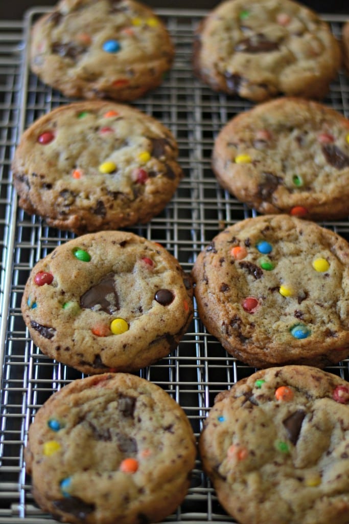 Brown Butter Chocolate Chip M&M Cookies - Sarcastic Cooking