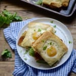#BrunchWeek – Baked Toad in a Hole Breakfast Sandwiches