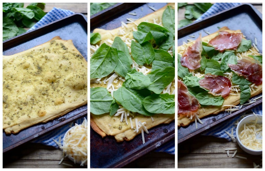 Toad In a Hole Breakfast Sandwich Prep