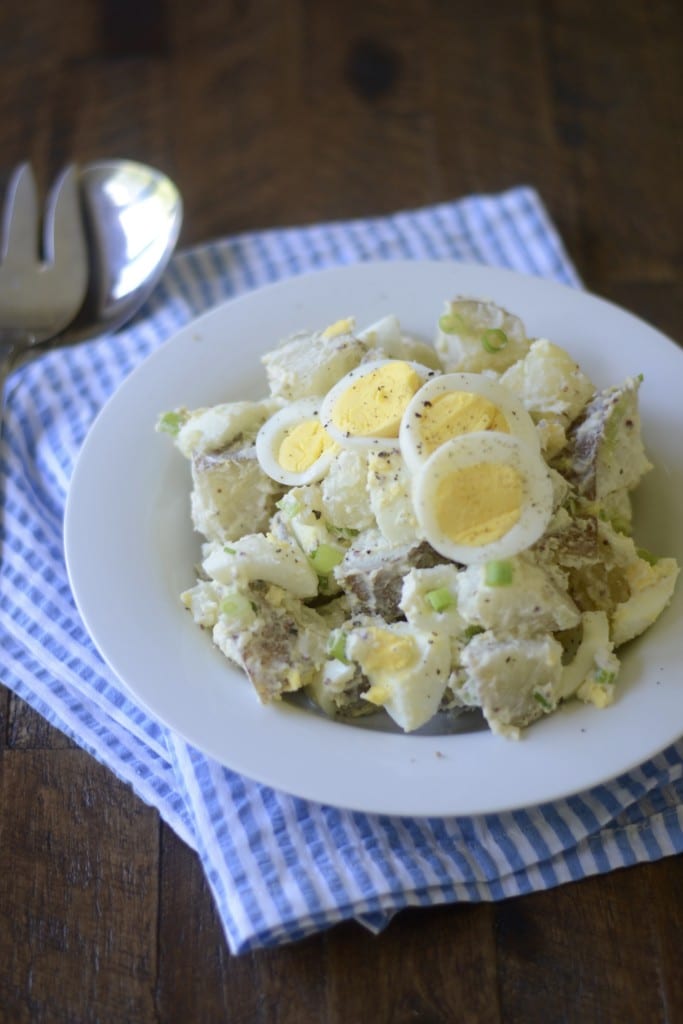 Classic Potato Salad with horseradish and whole grain dijon for an extra kick | Sarcastic Cooking