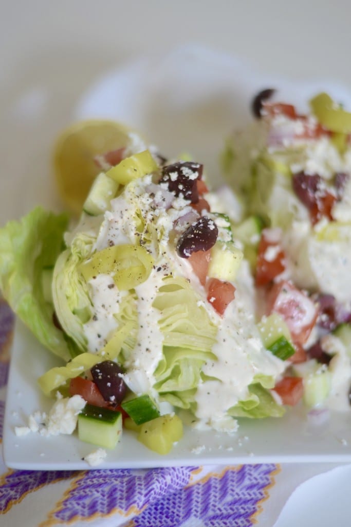 Greek Caesar Wedge Salad | Sarcastic Cooking