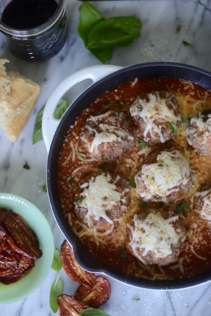 Big Ass burrata Stuffed Meatballs (pork, beef, and burrata slow cooked in sauce on the stovetop)| Sarcastic cooking