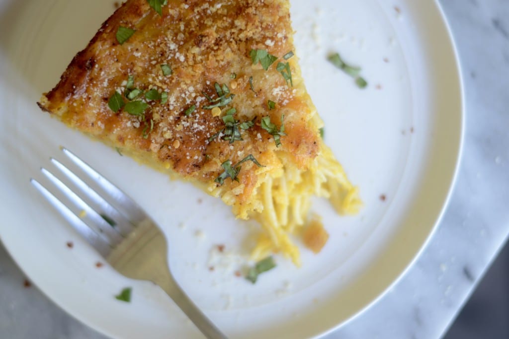 Three Cheese Butternut Squash and Pumpkin Spaghetti Pie | Sarcastic Cooking