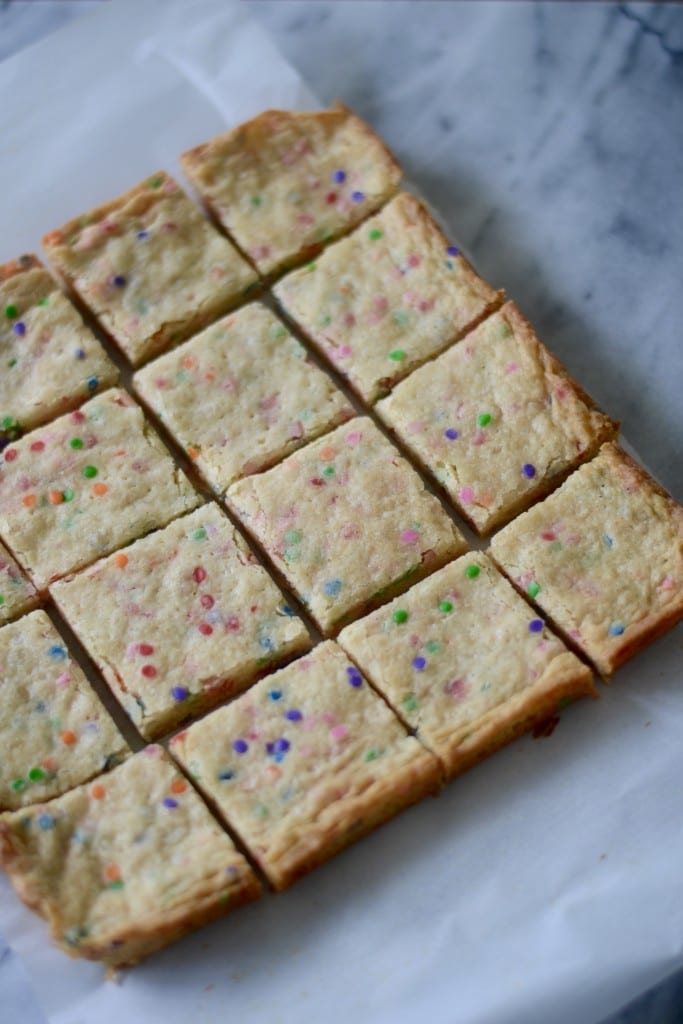 Confetti Cake Blondies | Sarcastic cooking