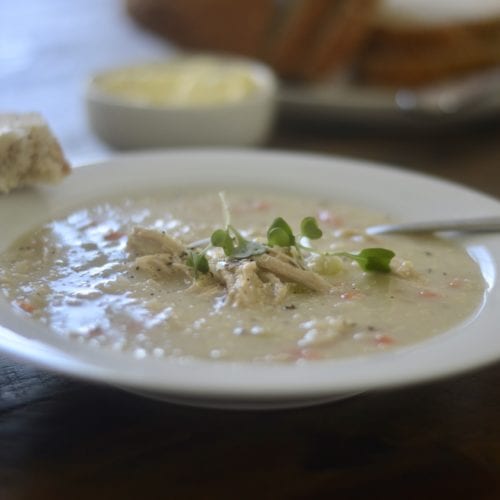Creamy Lemon Chicken Quinoa Soup Sarcastic Cooking