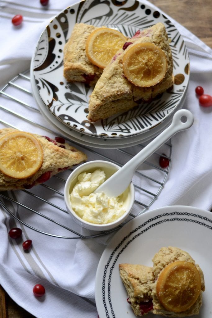 Candied Orange and Cranberry Scones | Sarcastic Cooking