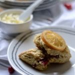 Candied Orange and Cranberry Scones