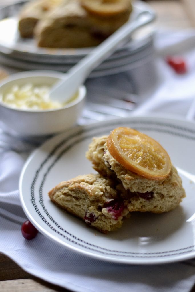 Candied Orange and Cranberry Scones | Sarcastic Cooking