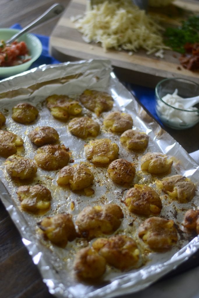 Baked, Crispy, Smashed Potatoes  Sarcastic Cooking