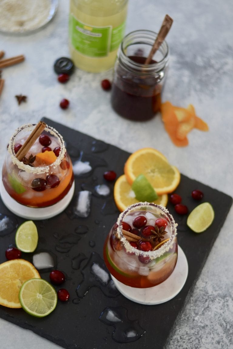 Spiced Cranberry Margaritas Sarcastic Cooking