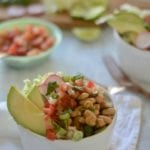 Poblano Braised Chickpea Burrito Bowls