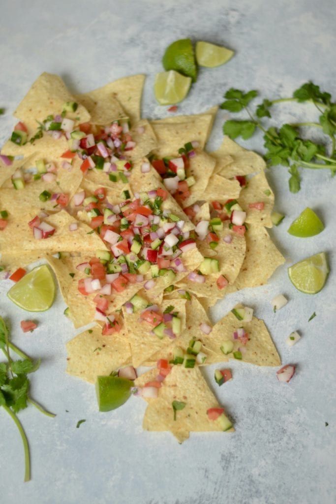 Cucumber Radish Pico de Gallo