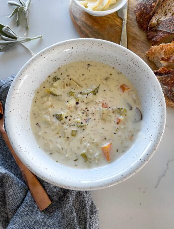 Creamy Vegetable and Wild Rice Soup | Sarcastic Cooking