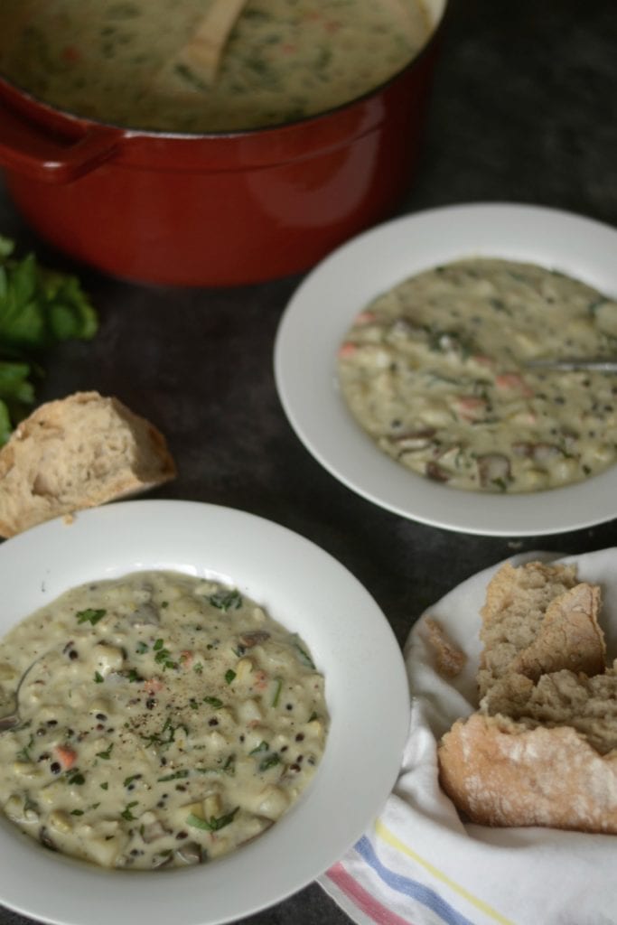 creamy vegetable and wild rice soup sarcastic cooking