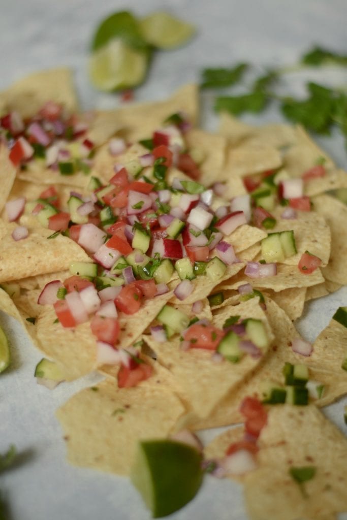 cucumber radish pico de gallo sarcastic cooking