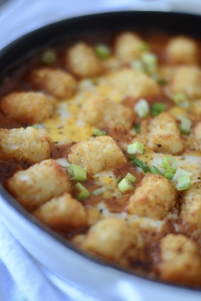 Chili Cheese Dip Tater Tot Casserole | Sarcastic Cooking