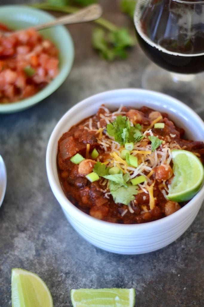 Slow Cooker Five Bean Chili | Sarcastic Cooking