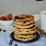 Blueberry Buttermilk Overnight Oat Pancakes