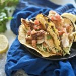 Crispy Snapper Tacos with Lemon Broccoli Slaw