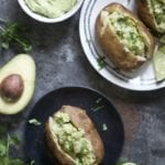 Avocado, Cilantro, and Lime Baked Potatoes