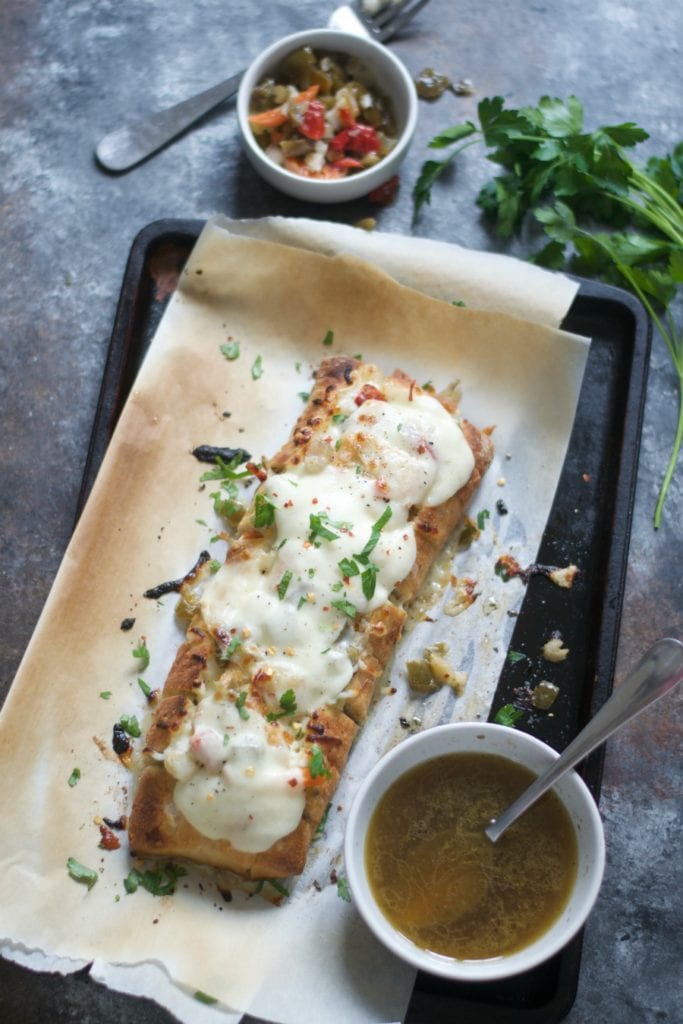 Cheesy Beef Sandwich Pull Apart Bread aka The Soggie - Sarcastic Cooking