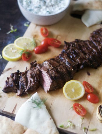 greek grilled skirt steak